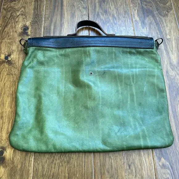 Ebano handmade Italian leather satchel messenger bag - Picture 2 of 16